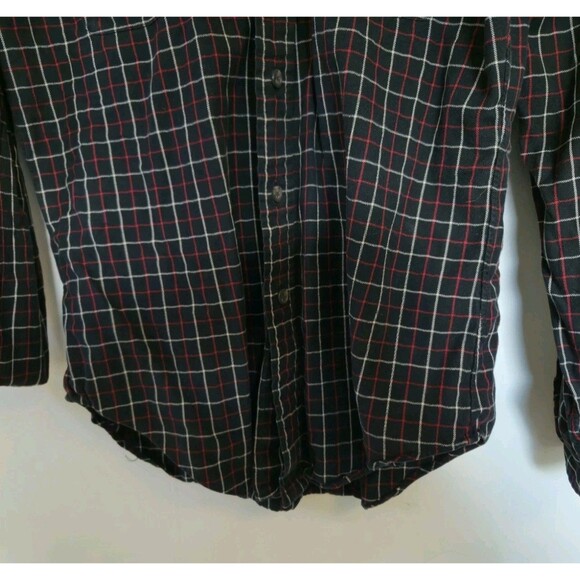 VTG Polo Ralph Lauren Shirt Mens S Button Up Red Black Checkered Business Casual - Picture 5 of 7
